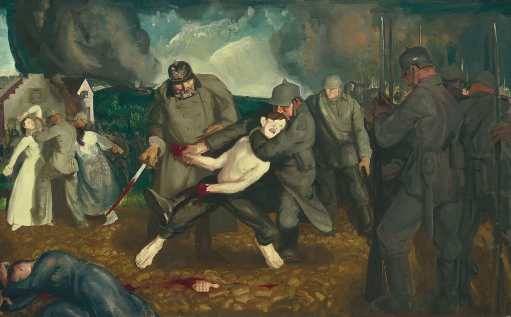 Germans Arrive (1918) George Bellows